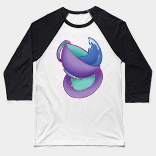 Teacup Wave Baseball T-Shirt